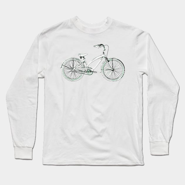 vintage bicycle Long Sleeve T-Shirt by asyrum